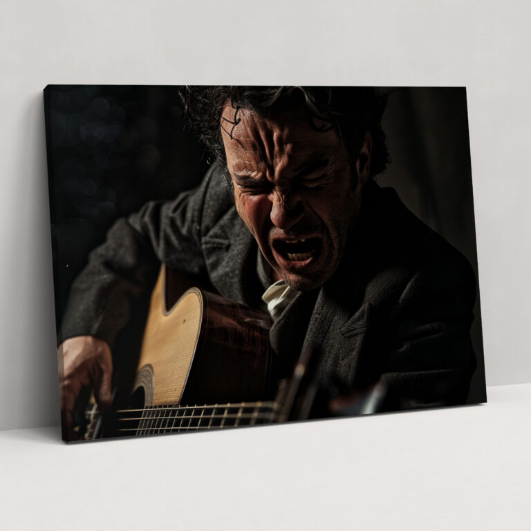 Caravaggio Style Canvas Print - Caravaggio, Wall Decoration, Wall Art, Intense Lighting