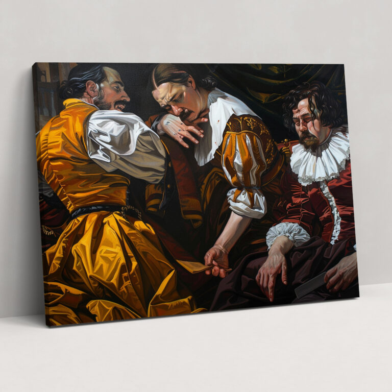 Caravaggio Style Wall Decoration - Caravaggio, Wall Decoration, Canvas Print, Home Decoration