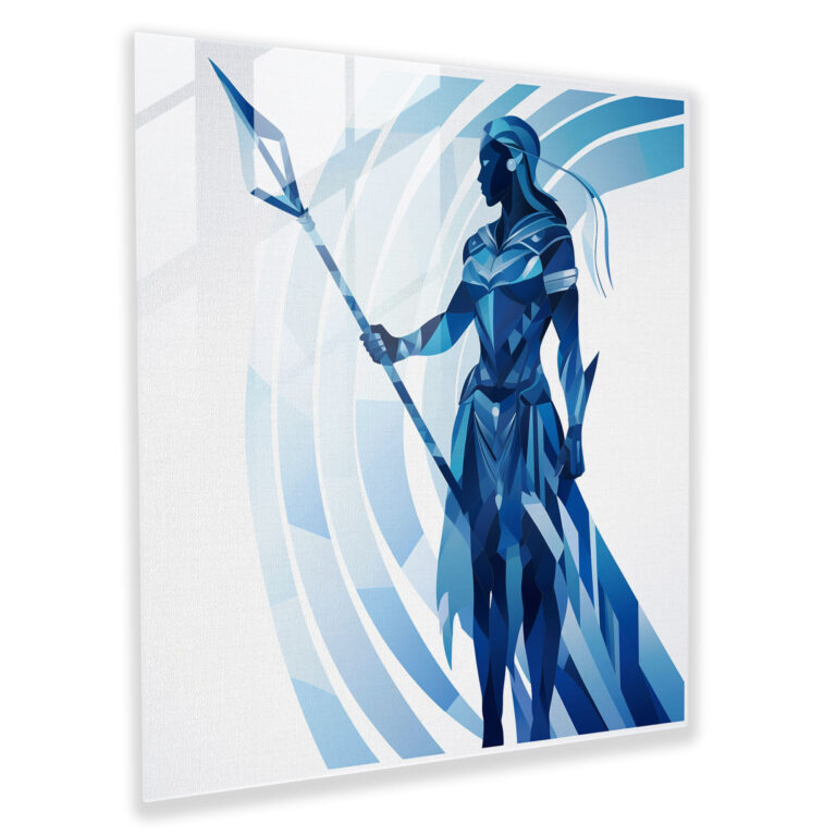 Amazon Women Geometric Glass Print - Amazon Women, Glass Art, Amazon Women, Glass Print