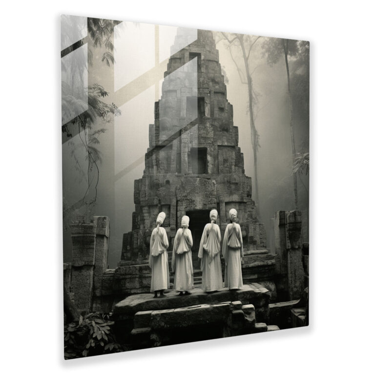 Ancient Guardians Glass Print - Amazon Women, Glass Print, Home Decoration, Amazon Women