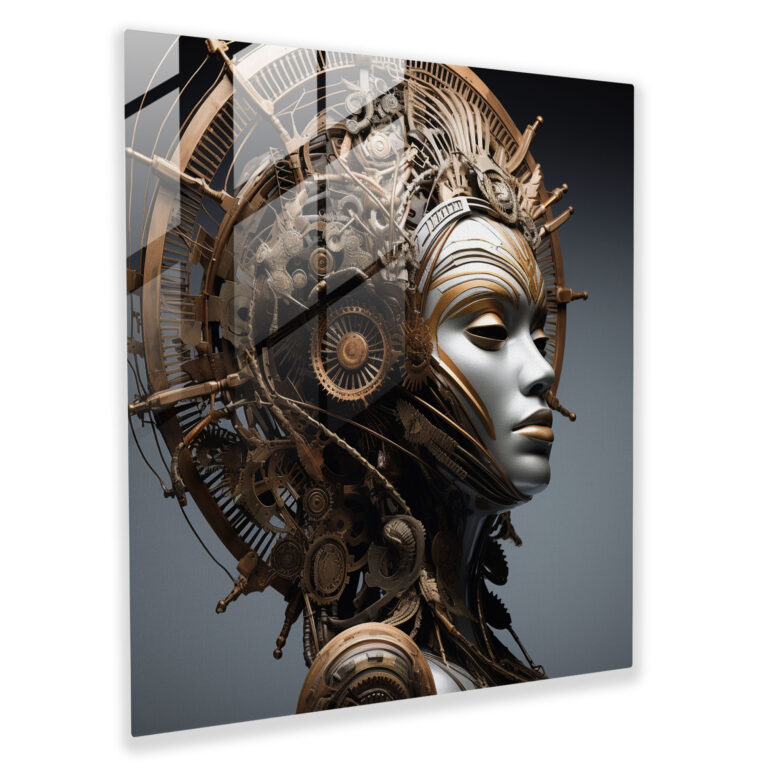 The Essence Of Amazon Women Glass Print - Amazon Women, Energy, Abstract Sculpture, Modern Art