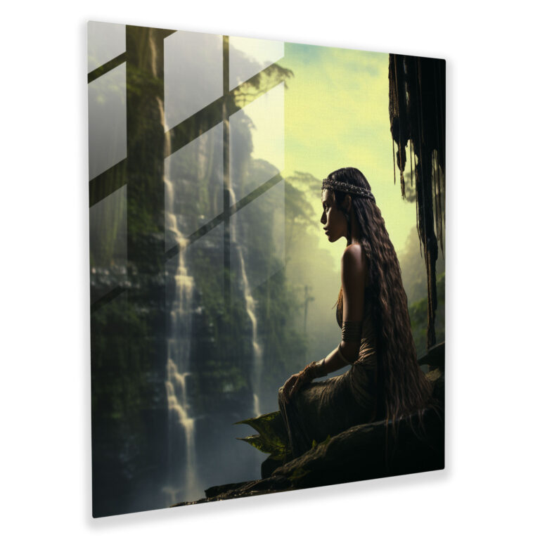 Amazon Women Glass Print - Amazon Women, Glass Print, Glass Art, Serene Photograph
