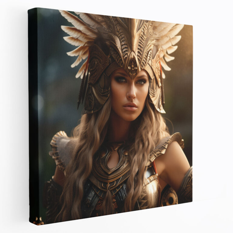 Powerful Amazon Women Canvas Print - Amazon Women, Amazon Women, Wall Art, Armor