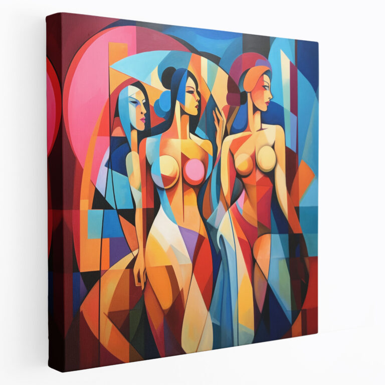 Dynamic Amazon Women Wall Art - Amazon Women, Geometric Abstract, Canvas, Wall Art