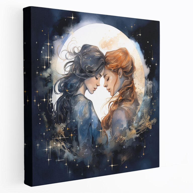Romantic Amazon Women Canvas Print - Amazon Women, Love, Wall Art, Amazon Women