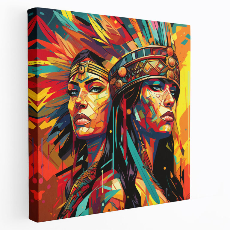 Pop Art Amazon Women Canvas Print - Amazon Women, Wall Art, Wall Decoration, Visually Striking