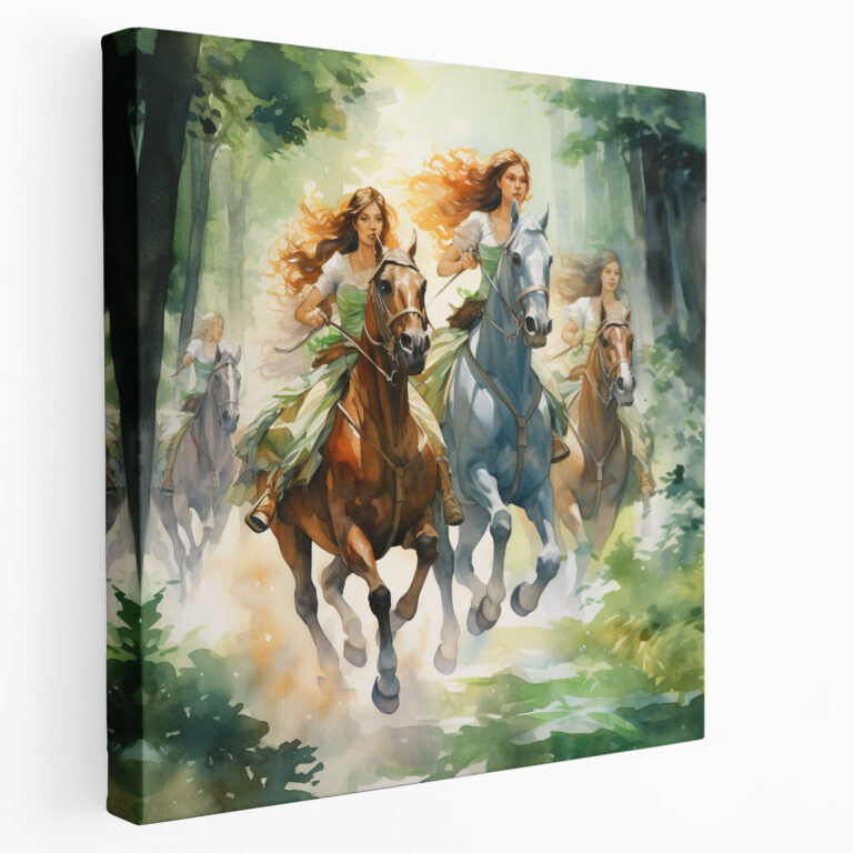 Amazon Women Wall Decoration - Amazon Women, Wall Decoration, Adventure, Canvas Print
