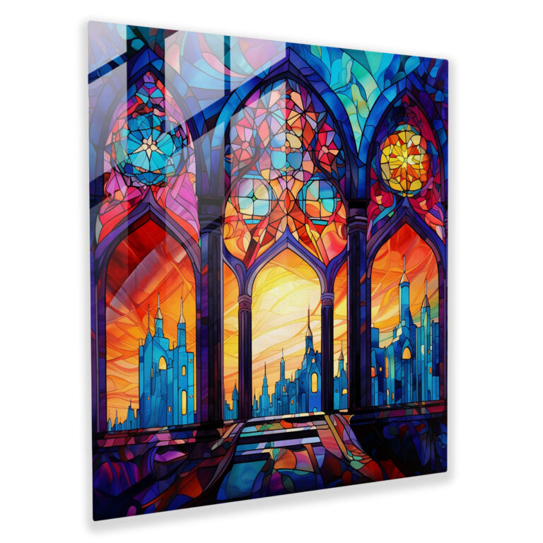 Anatolia Stained Glass Print - Anatolia, Modern Art, Glass Wall Art, Stained Glass