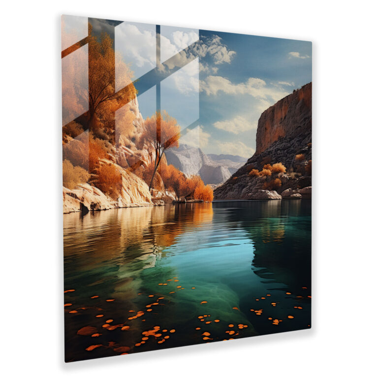 Anatolia Realistic Glass Print - Anatolia, Wall Decoration, Modern Art, Landscapes