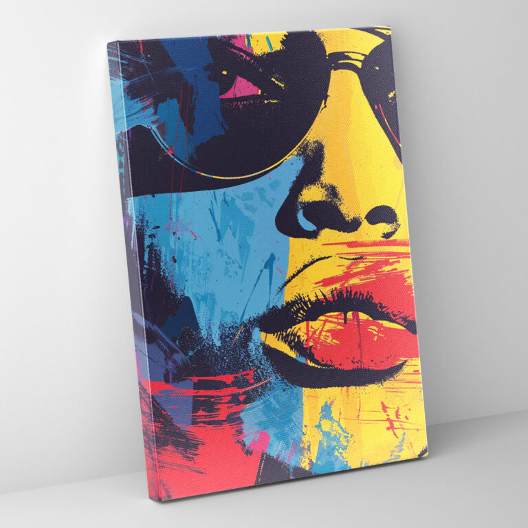 Bold Andy Warhol Style Canvas Print - Andy Warhol, Andy Warhol Style, Canvas Print, Wall Decoration