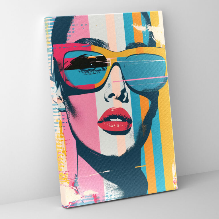 Retro Andy Warhol Style Canvas Print - Andy Warhol, Canvas, Canvas Print, Canvas Wall Art
