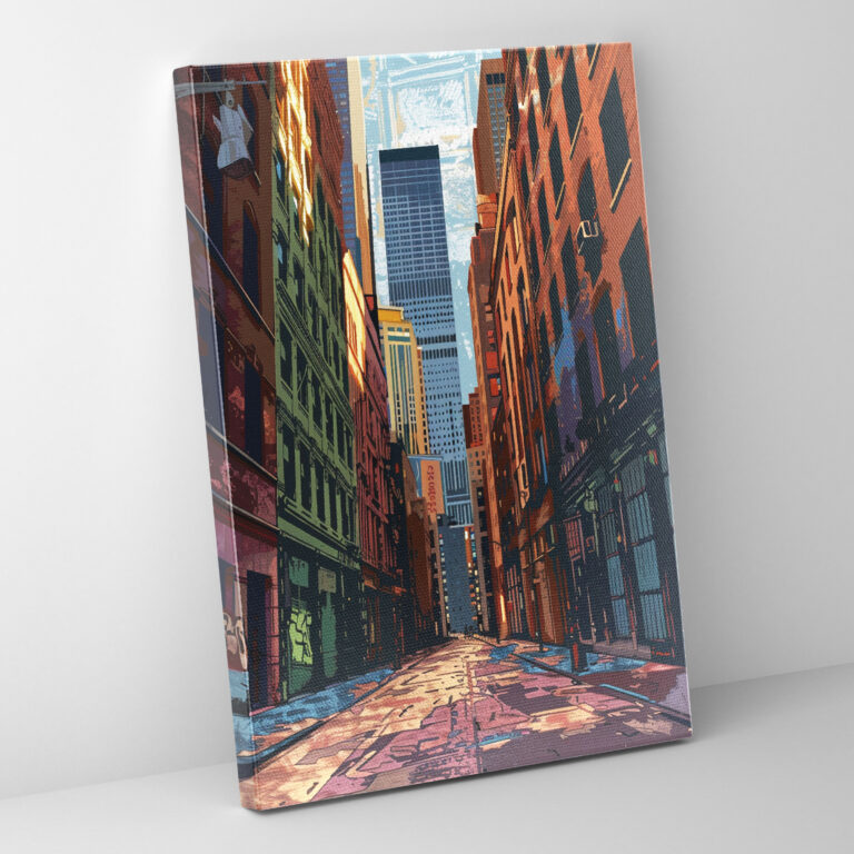 Urban Cityscape Andy Warhol Style Wall Art - Andy Warhol, Home Decoration, Wall Art, Andy Warhol Style