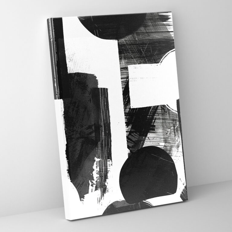 Andy Warhol Style Wall Decoration - Monochrome Abstract Shapes - Andy Warhol, Canvas, Canvas Print, Andy Warhol Style