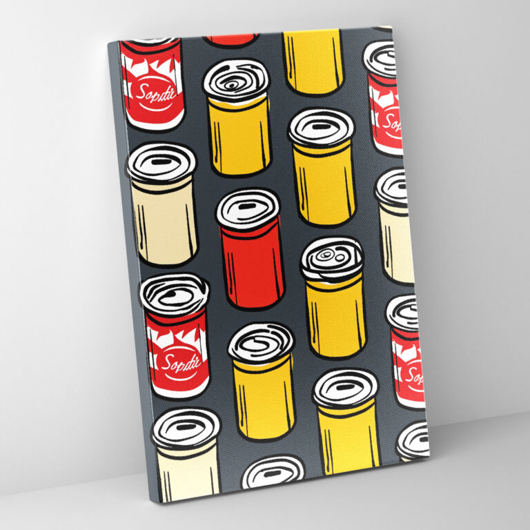 Andy Warhol Soup Cans Canvas Print - Andy Warhol, Canvas, Home Decoration, Canvas Print