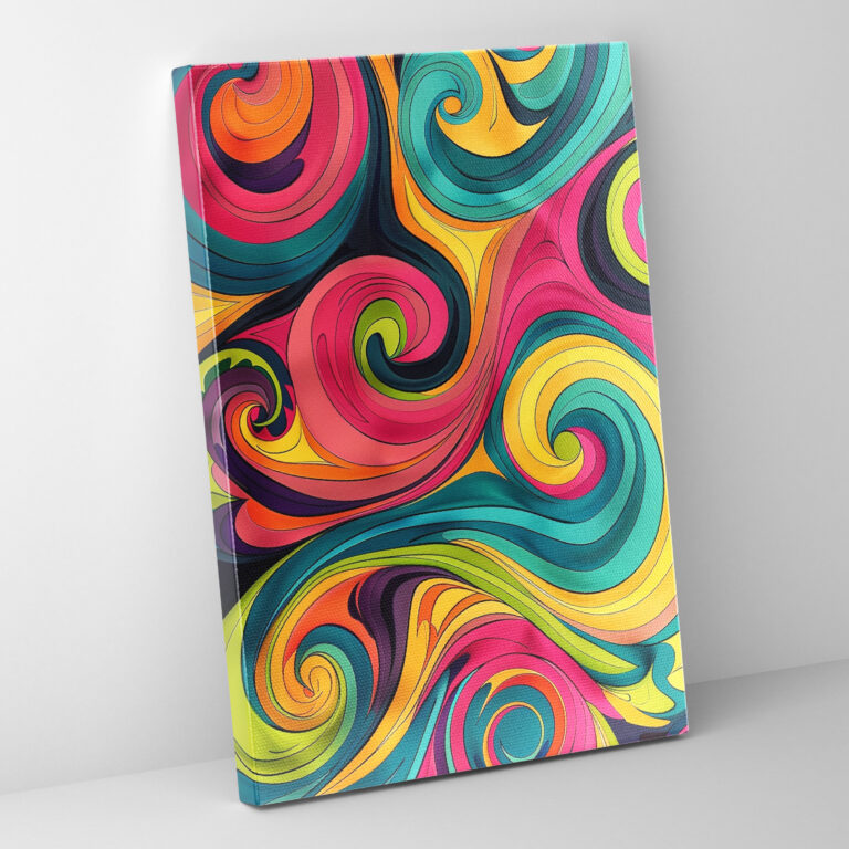Andy Warhol Psychedelic Swirls Canvas Print - Andy Warhol, Canvas Print, Canvas Wall Art, Canvas