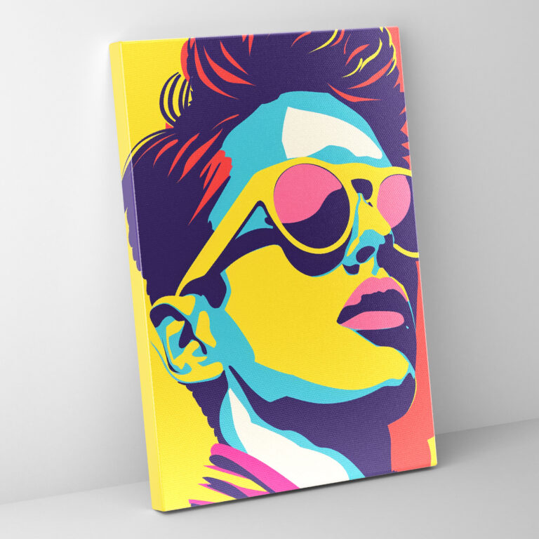 Andy Warhol Wall Art Canvas Print - Fun Quirky Illustrations - Andy Warhol, Canvas Print, Canvas, Home Decoration