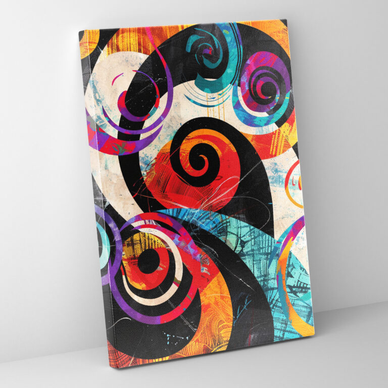 Andy Warhol Abstract Swirls Canvas Print - Andy Warhol, Wall Decoration, Abstract Art, Wall Art