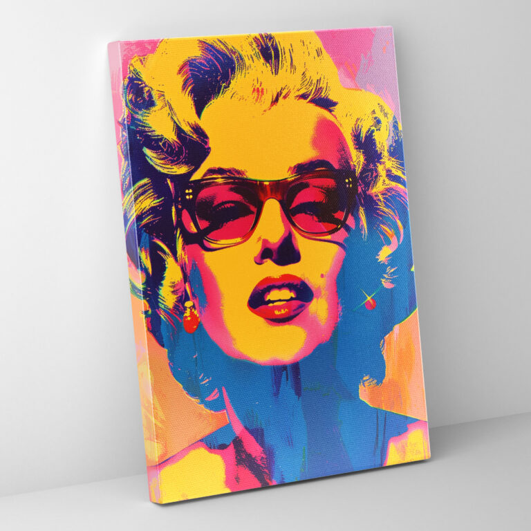 Andy Warhol Canvas Print - Bold Celebrity Portrait - Andy Warhol, Home Decoration, Canvas Print, Andy Warhol