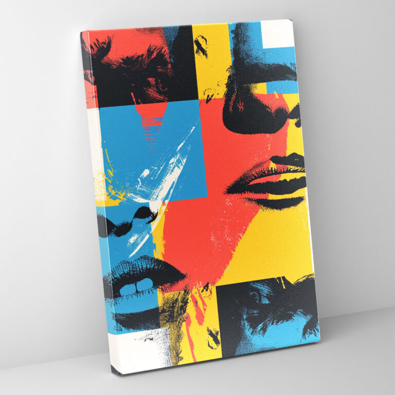 Andy Warhol Inspired Canvas Print Wall Decoration - Andy Warhol, Graphic Designs, Home Decoration, Canvas Print
