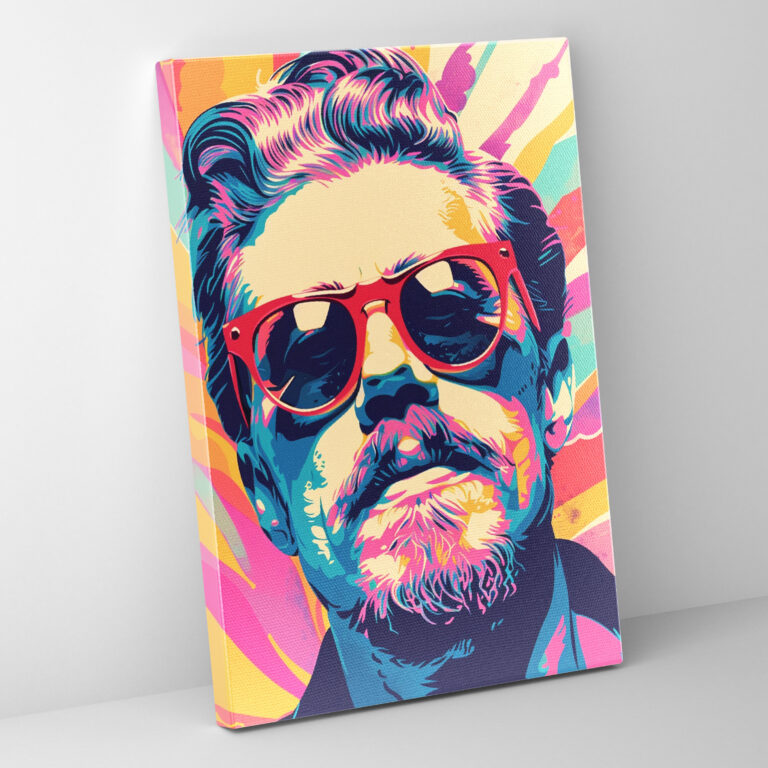 Whimsical Andy Warhol Canvas Print - Andy Warhol, Wall Art, Wall Decoration, Canvas Wall Art