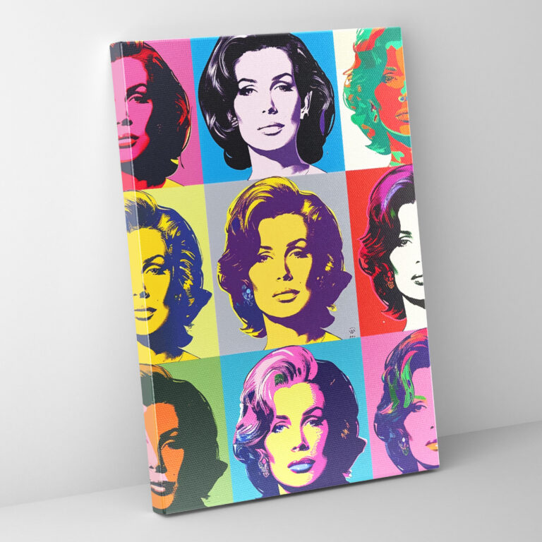 Andy Warhol Celebrity Portraits Canvas Print - Andy Warhol, Andy Warhol, Canvas Print, Home Decoration