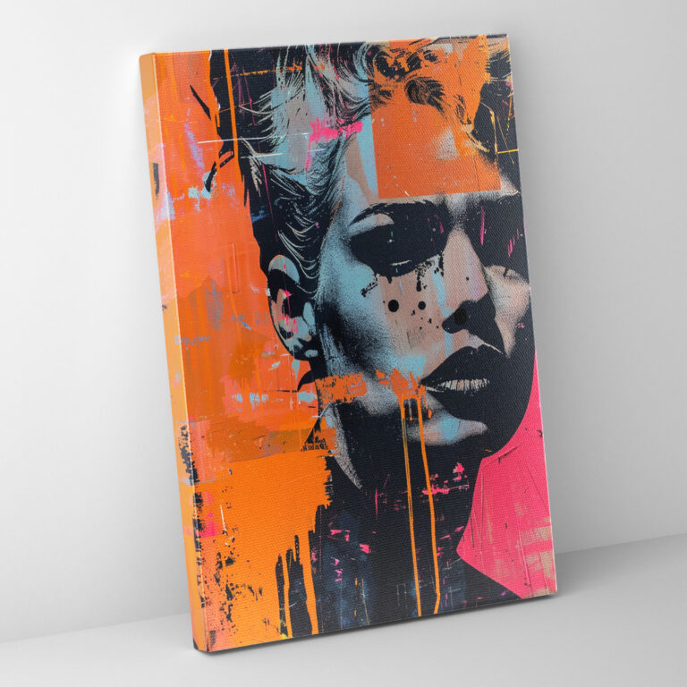 Bold Graffiti Street Art Wall Decoration - Andy Warhol Inspired Canvas Print - Andy Warhol, Graffiti, Wall Decoration, Wall Art