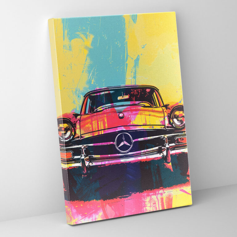 Andy Warhol Retro Car Wall Decoration - Andy Warhol, Wall Decoration, Canvas, Home Decoration