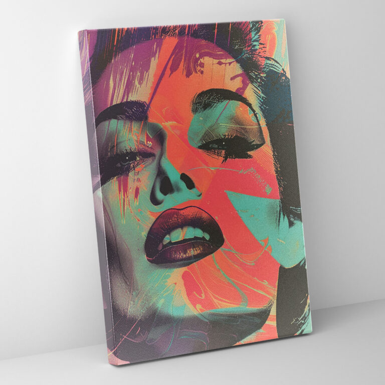 Modern Retro Andy Warhol Canvas Print - Andy Warhol, Canvas Print, Home Decoration, Canvas