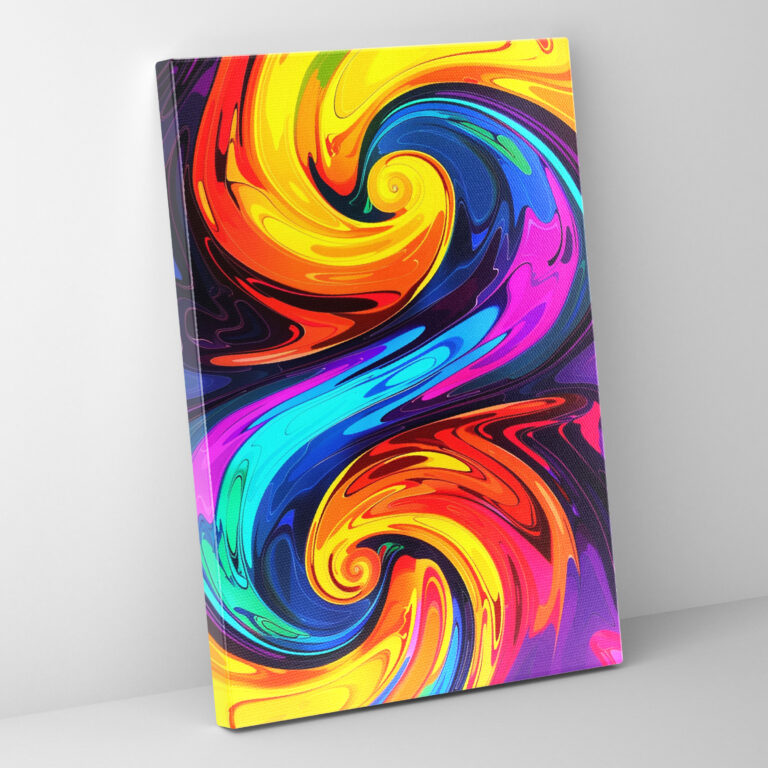 Andy Warhol Psychedelic Swirls Canvas Print - Andy Warhol, Canvas Wall Art, Wall Decoration, Wall Art
