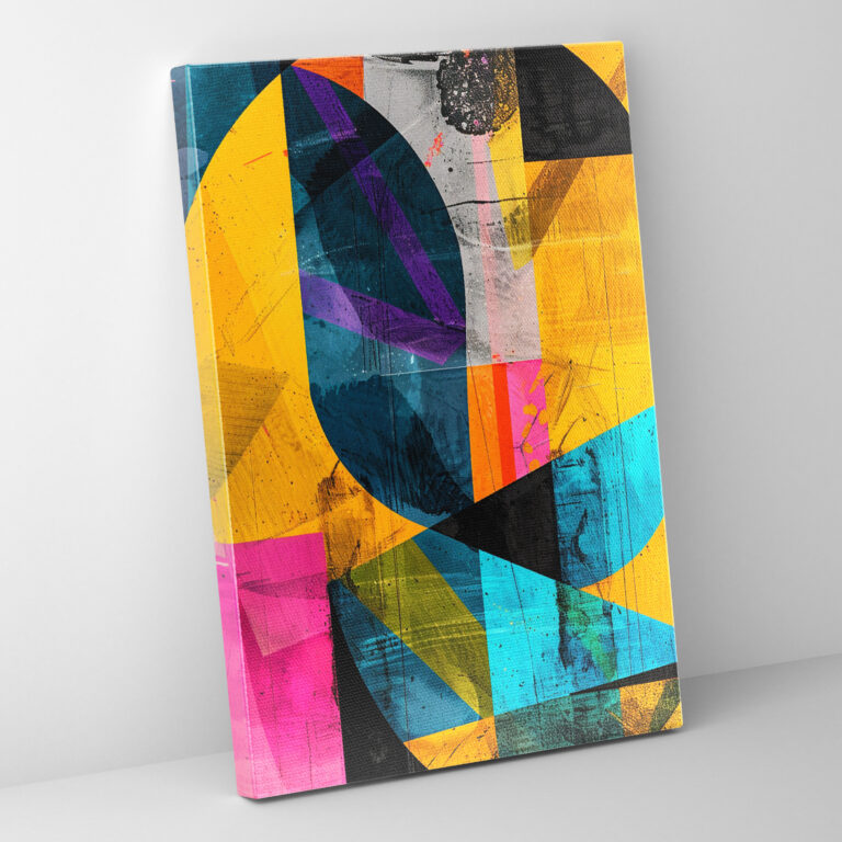 Andy Warhol Geometric Shapes Canvas Print - Andy Warhol, Home Decoration, Wall Art, Canvas