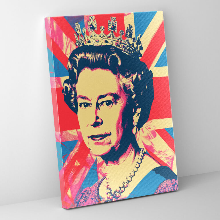 Andy Warhol Queen Elizabeth Ii Canvas Print - Andy Warhol, Wall Decoration, Canvas Wall Art, Home Decoration