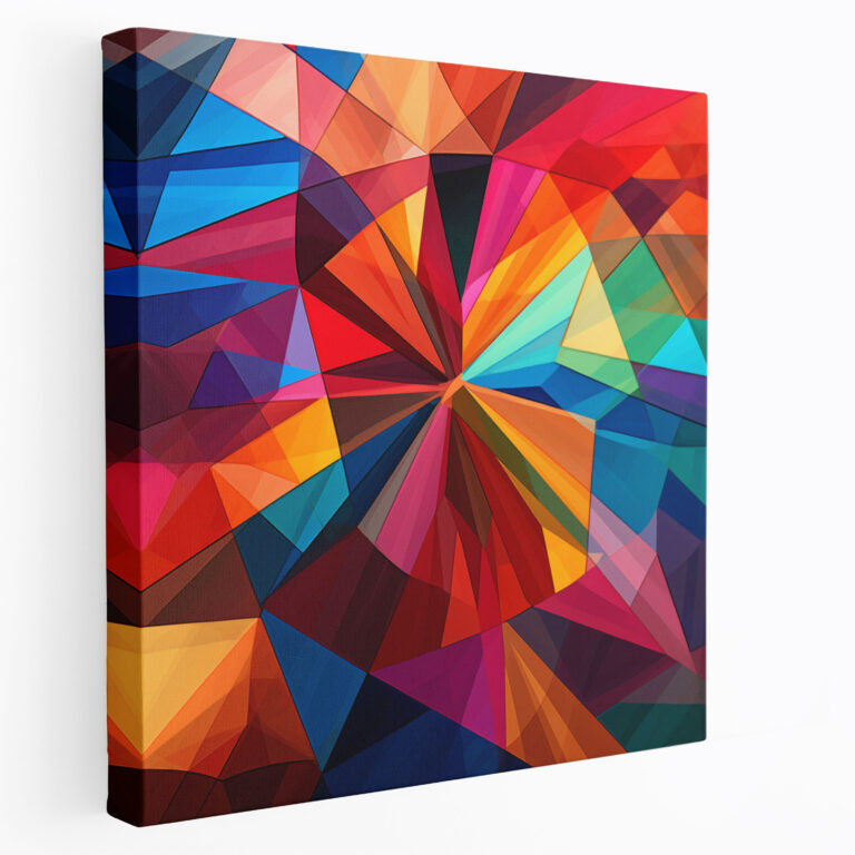 Anatolia Canvas Print - Modern Mosaic - Anatolia, Canvas Wall Art, Geometric Shapes, Anatolian Mosaics