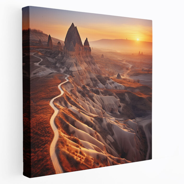 Anatolia Canvas Print - Cappadocia Sunrise Wall Art - Anatolia, Rock Formations, Canvas Print, Canvas