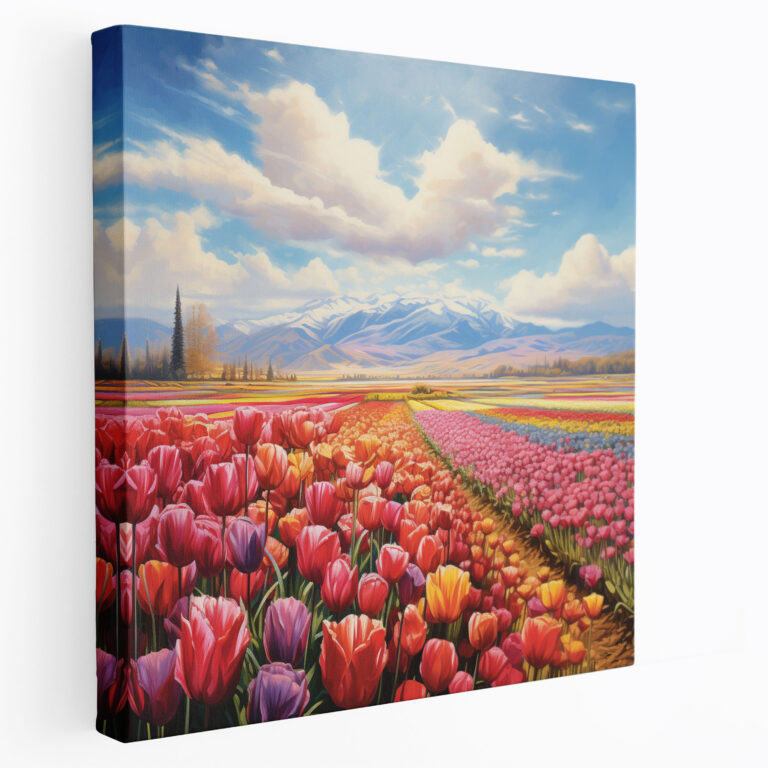 Anatolia Canvas Print - Blooming Tulip Fields Wall Art - Anatolia, Anatolia, Canvas Wall Art, Floral Beauty
