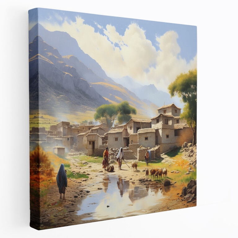Anatolia Canvas Print - Serene Traditional Anatolian Village Wall Art - Anatolia, Peaceful, Canvas Wall Art, Tranquil