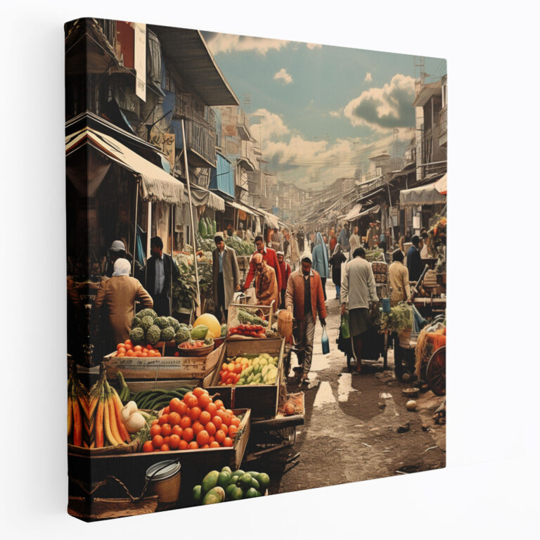 Anatolia Wall Art - Market Scenes Collage - Anatolia, Photograph Collage, Wall Art, Home Decoration