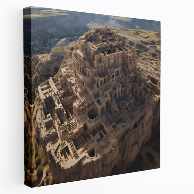 Anatolia Canvas Print - Aerial View Of Ancient Architectural Splendors - Anatolia, Canvas Wall Art, Architectural Wonders, Canvas