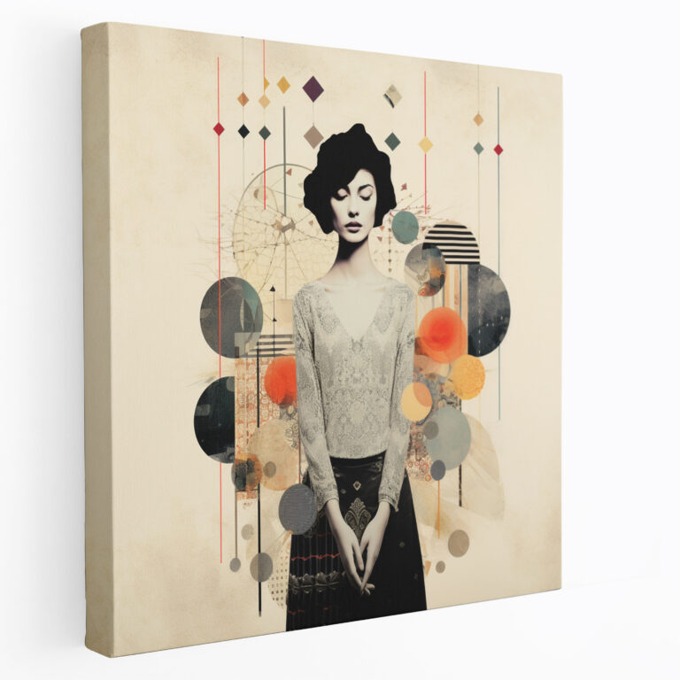 Anatolia Canvas Print - Contemporary Anatolian Collage Wall Art - Anatolia, Anatolia, Canvas Print, Modern Design Elements
