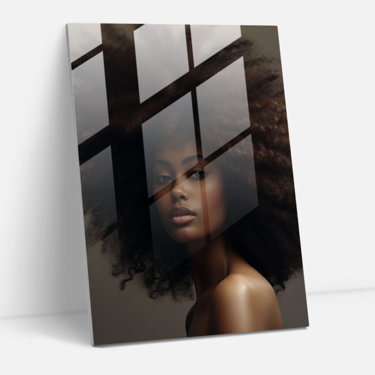 Afro Modern Art - Afro, Home Decoration, Fashionable, Stylish Afro Hairstyle