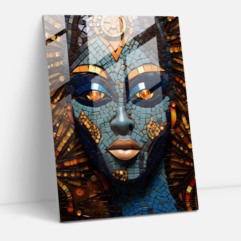 Afro Wall Decoration - Afro, Ceramic Mosaic, Afro Traditions, Rich History