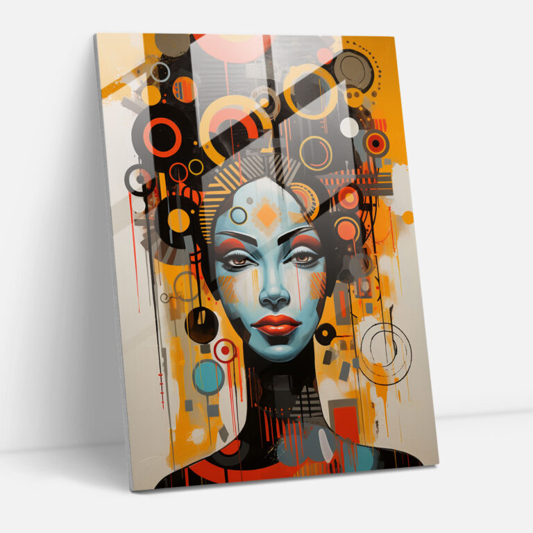 Afro Glass Art Print - Afro, Glass Print, Glass Wall Art, Cultural Diversity