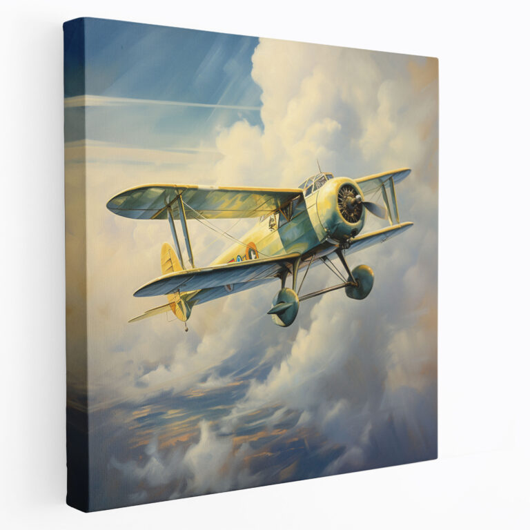 Majestic Airplane Canvas Print - Oil Painting - Wall Art - Airplane, Airplane, Home Decoration, Canvas