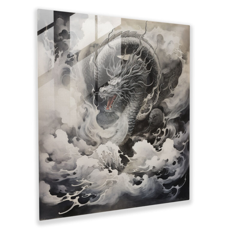 Asian Elegance Glass Print - Asian, Contemporary, Glass Wall Art, Home Decoration