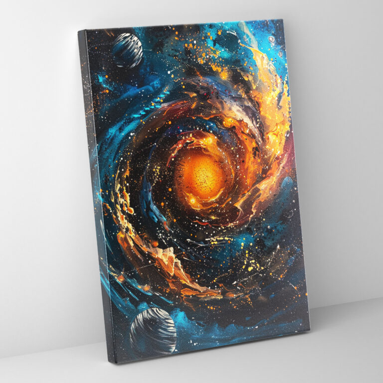 Galactic Universe Canvas Print - Ashvin Harrison, Canvas, Wall Decoration, Ashvin Harrison Style