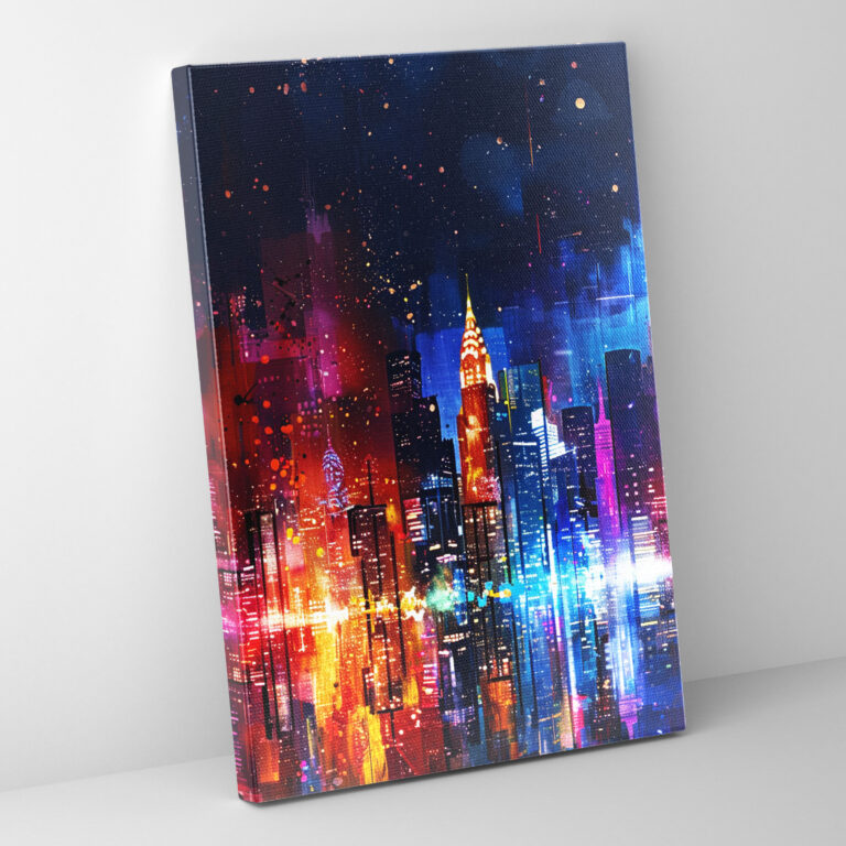 City Nightscape Wall Art - Ashvin Harrison, Wall Decoration, Home Decoration, Canvas