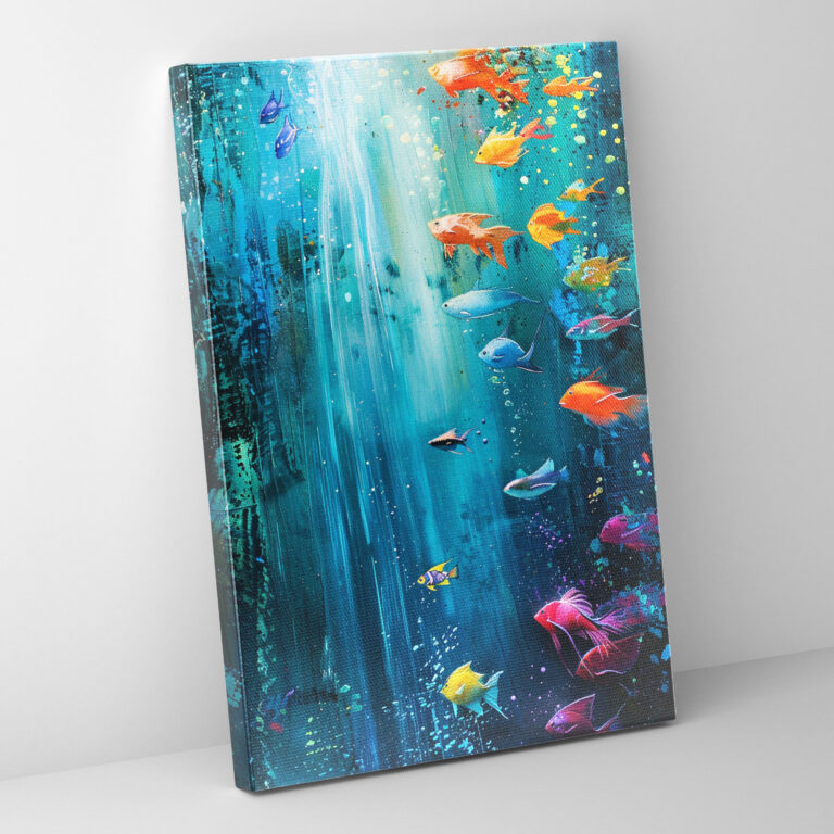 Colorful Fish Wall Art - Ashvin Harrison, Home Decoration, Wall Decoration, Canvas Print