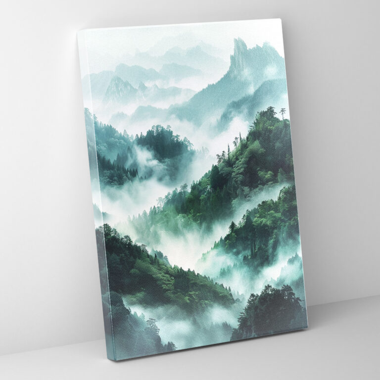 Mountain Mist Canvas Print - Ashvin Harrison, Home Decoration, Wall Decoration, Wall Art