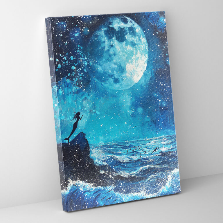 Ashvin Harrison Wall Decoration - Starry Mermaid Canvas Print - Ashvin Harrison, Wall Art, Canvas Print, Ashvin Harrison