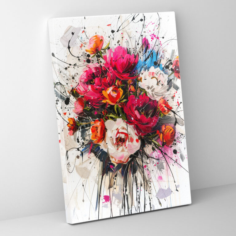 Elegant Floral Bouquet Canvas Print By Ashvin Harrison - Ashvin Harrison, Canvas Print, Canvas, Ashvin Harrison