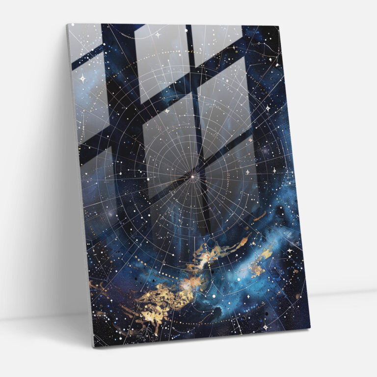 Starry Night Glass Wall Art - Ashvin Harrison, Ashvin Harrison, Space Theme, Wall Decoration